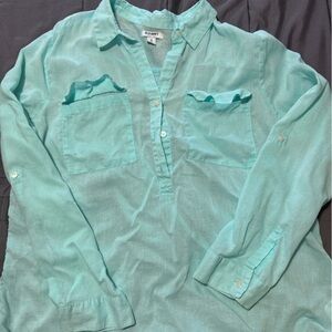 Old Navy Women's Aqua Blouse